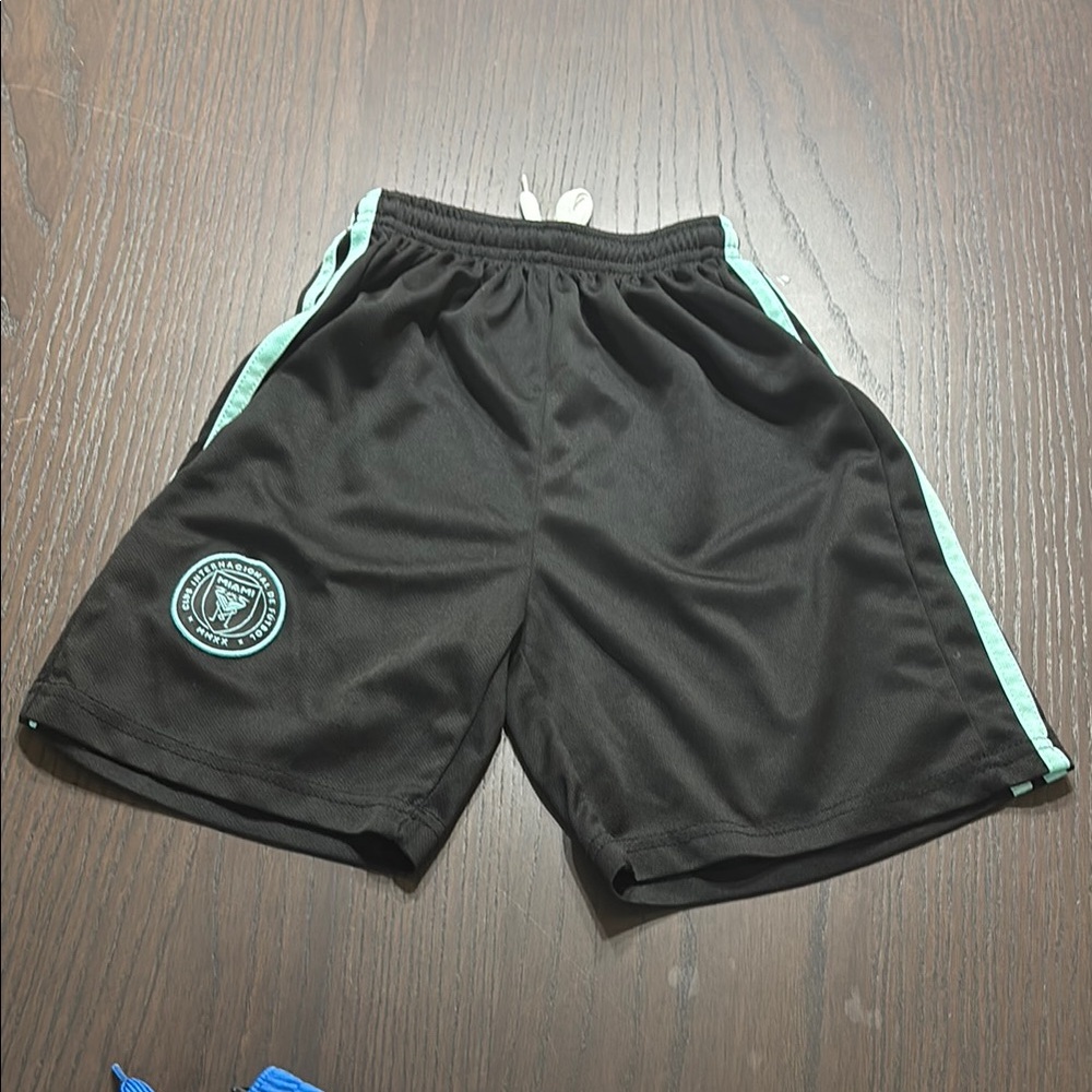 Black Athletic Youth Small Shorts